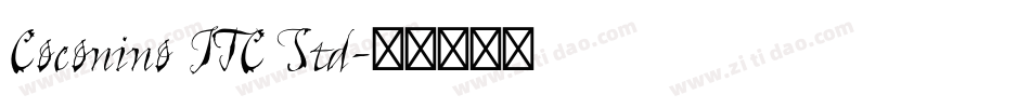 Coconino ITC Std字体转换